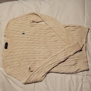 Womens Ralph Lauren Polo cream pullover sweater